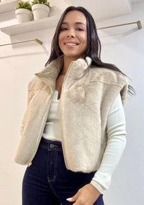 Chaleco Serena Beige